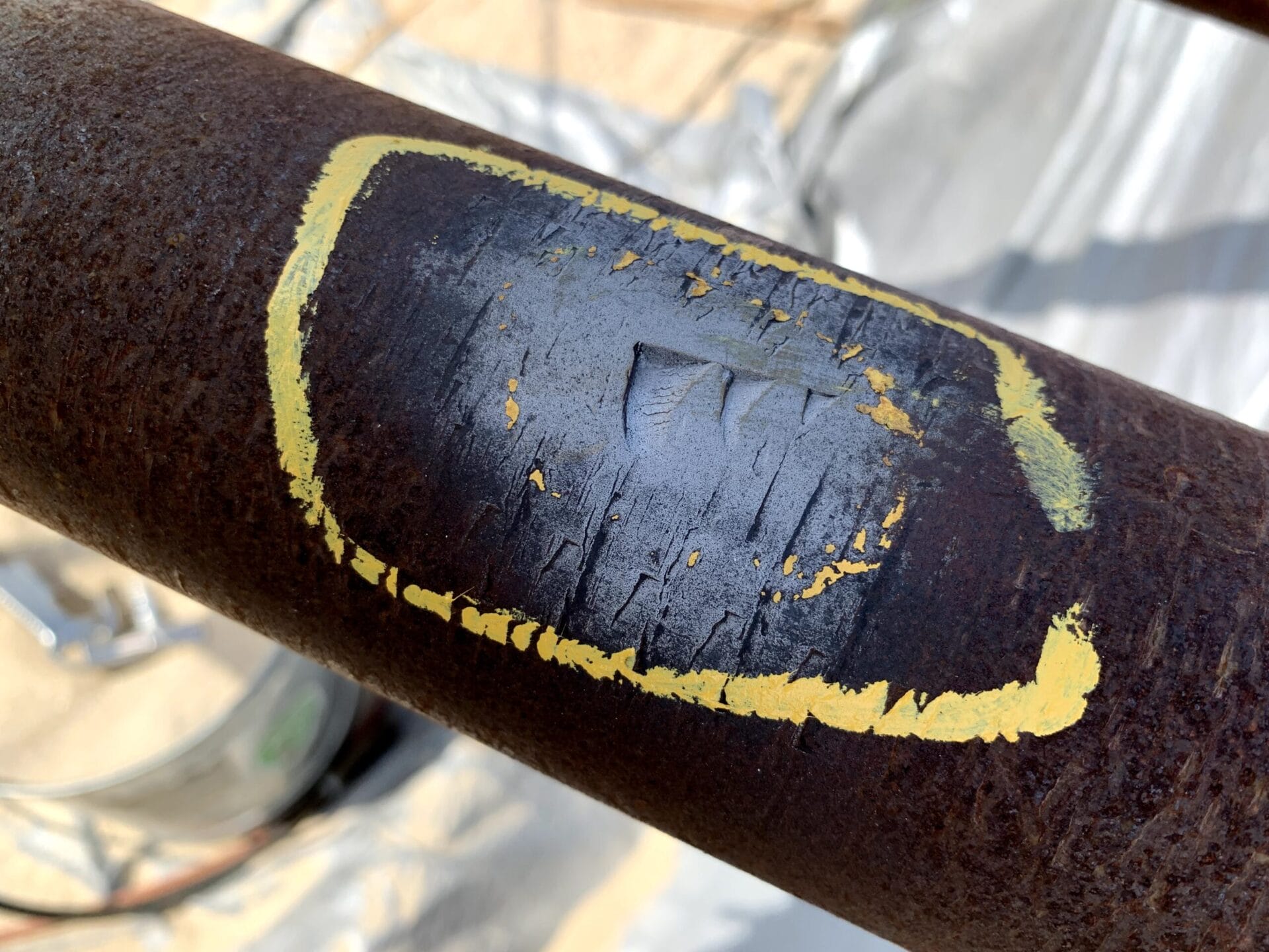 Pipe needing repair